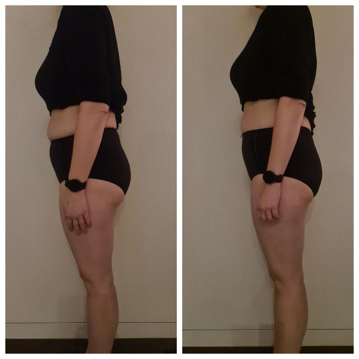 Voorbeeldresultaat BodySculpting PRO 10: voor en na